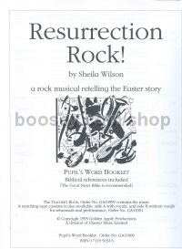 Resurrection Rock! (pupil's word booklet)