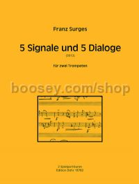 5 Signals and 5 Dialogues - 2 trumpets (performance score)