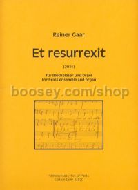 Et resurrexit - 4 trumpets, 3 trombones, bass trombone, tuba & organ (set of parts)