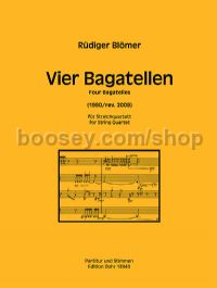 4 Bagatelles - string quartet (score & parts)