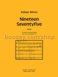 Nineteen Seventyfive - rock string quartet (score & parts)