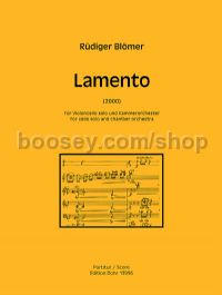 Lamento - cello & chamber orchestra (full score)
