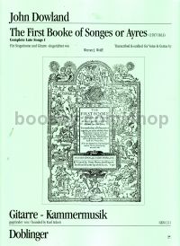 First Book Of Songs Or Ayres Voice/guitar 