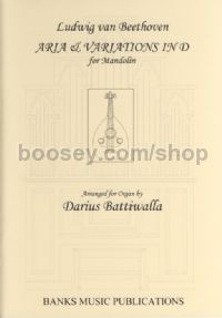 Aria & Variations in D for Mandolin - arr. for Organ
