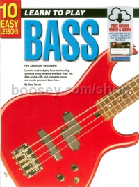 10 Easy Lessons: Teach Yourself Bass (Book, CD & FREE DVD) bass guitar