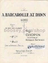 Barcarolle At Dawn Duet Sop/Bar
