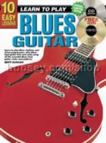10 Easy Lesssons Teach Yourself Blues Guitar (Book, CD & FREE DVD)