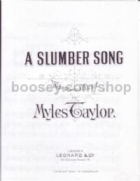 Slumber Song Taylor (archive)                     