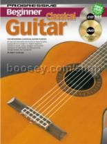 Progressive Beginner Classical Guitar Book CD+Free DVD