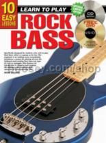 10 Easy Lessons Rock Bass (Book & CD & Free DVD) 