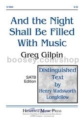And the Night Shall Be Filled With Music - SATB & piano