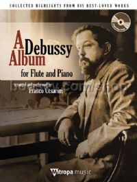A Debussy Album - C Flute (Book & CD)