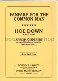 Fanfare for the Common Man/Hoe Down for Brass Band (Parts)