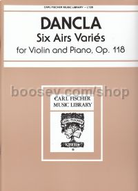Dancla Airs Varies (6) Op. 118 violin 