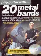 Play Guitar With 20 Metal Bands Book & 2 CDs