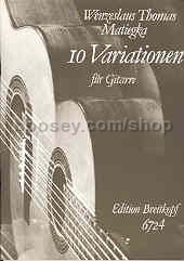 10 Variations for Guitar (ed. Nagel/Meunier)