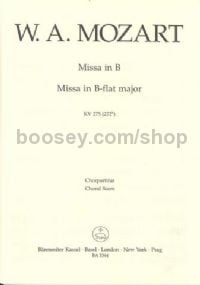 Missa Brevis K275 (Choral Score SATB)