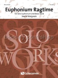 Euphonium Ragtime for baritone/euphonium & brass band (score)