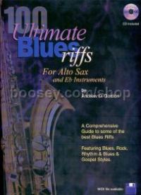 100 Ultimate Blues Riffs Alto Sax (Book & CD)