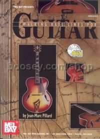 Walking Bass Lines For Guitar pillard (Book & CD) 