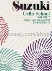 Suzuki Cello School vol.7 Piano Accompaniments Revised