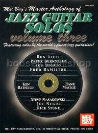 Master Anthology of Jazz Guitar Solos vol.3 Bk/CD