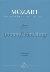 Zaide KV344 Vocal Score