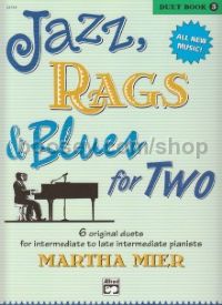 Jazz Rags & Blues for Two duet Book 3 piano