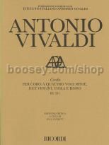 Credo, RV591 (SATB, String Ensemble & Organ)