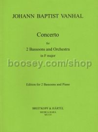 Concerto in F major - 2 bassoons & piano reduction