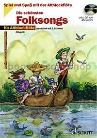 Folk Songs for Treble Recorder (Book & CD)