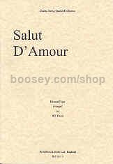 Salut d'Amour Op 12 (arr. string quartet) parts only