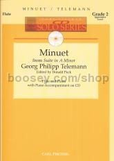 MINUET (Suite Amin) Flute & Piano CD Solo series