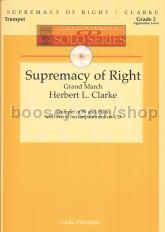 Supremacy of Right (for trupmet & piano) CD Solo series