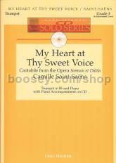 My Heart at Thy Sweet Voice (from Samson & Delilah) Bb Trumpet & Piano (Book & CD)