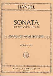 Sonata in F, Op. 1 No. 12 (arr. bass trombone & piano)