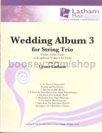 Wedding Album vol.3 for String Trio (Violin, Viola & Cello Set of Parts) 