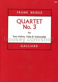 String Quartet No3 (Miniature Score) String Quartet