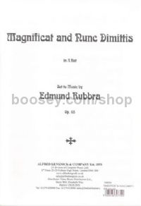 Magnificat & Nunc Dimittis in Ab