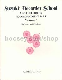 Suzuki Recorder School Alto Accompaniment Part Vol.3