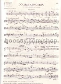 Double Concerto for Violin & Cello (viola part)