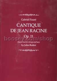 Cantique De Jean Racine Full Score