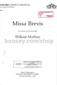 Missa Brevis (S606) SATB & Organ
