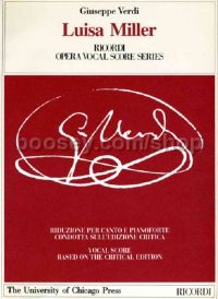 Luisa Miller - Italian Vocal Score (Softcover)