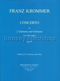 Concerto Ebmaj Op. 91 2 Cl pianot