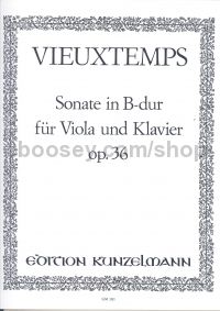 Sonata in Bb for Viola & Piano Op. 36