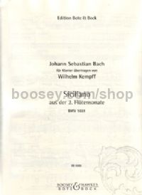 Siciliano (Flute Sonata 2) (Piano)