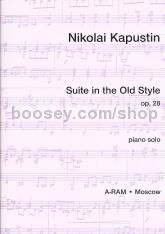 Suite in the Old Style Op. 28 Piano