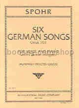 6 German Songs Op. 103 Voice/Piano Clar Oblig