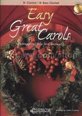 Easy Great Carols Clarinet/Bass Clarinet Book & CD 